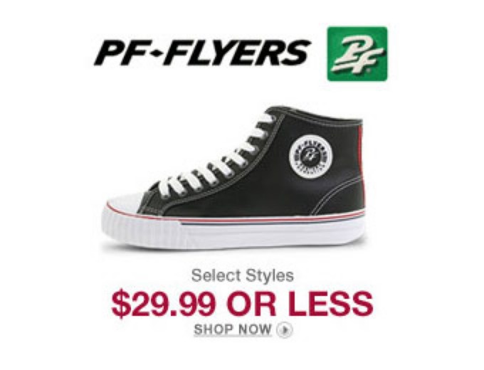 Deal: PF Flyers under $30 + Free Shipping