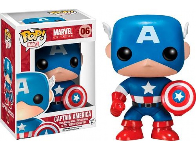 Funko Vinyl Bobble Head Captain America Figure