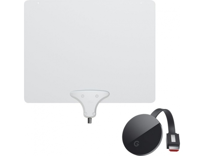 Google Chromecast Ultra & Mohu Leaf HDTV Antenna