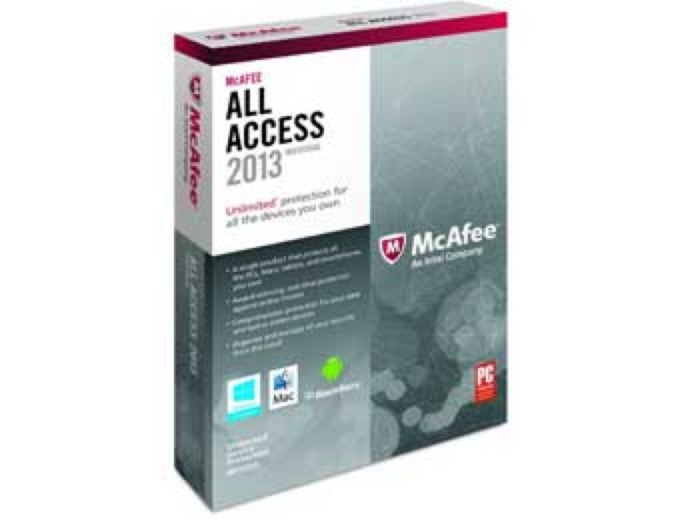 Free McAfee All Access 2013 - Individual