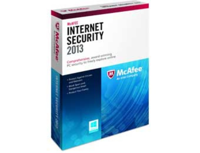 Free McAfee Internet Security 2013 - 1 PC