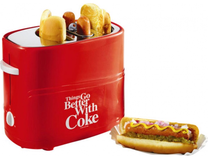 Nostalgia Coca-Cola Pop-Up Hot Dog Toaster
