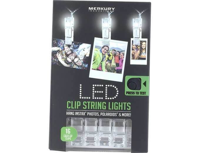 Merkury Innovations 15' LED Clip String Lights