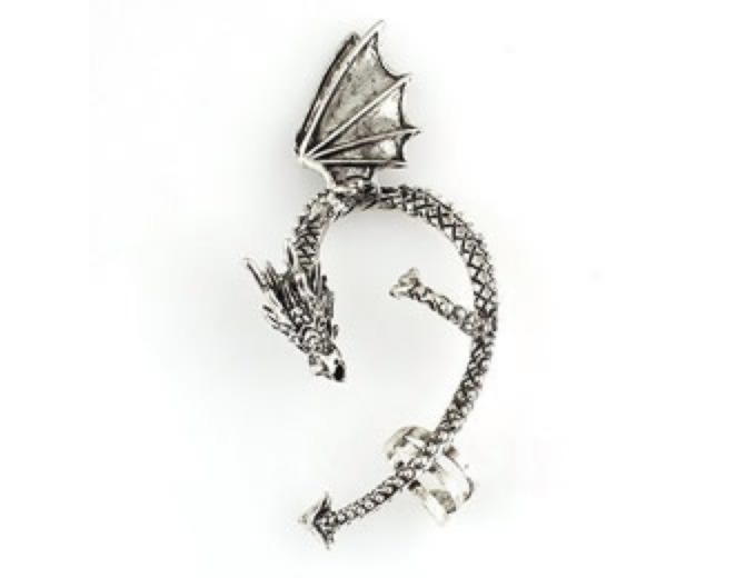 Dragons Lure Cuff Pewter Left Earring - $1.45 + FS