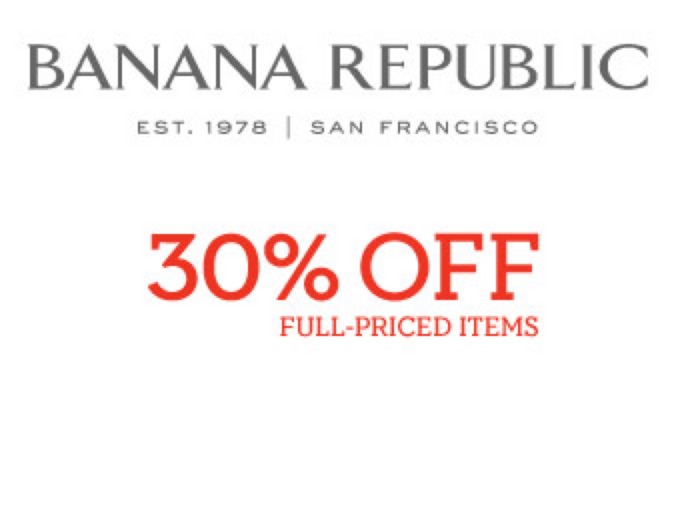 Full-Priced Styles at Banana Republic
