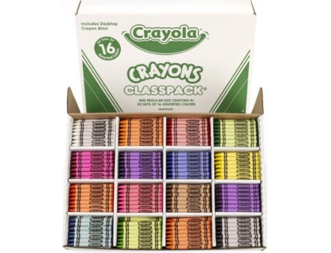 Crayola 800 Crayons Classpack Assortment