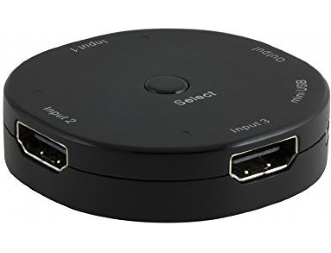 GE 3-Device HDMI Switch