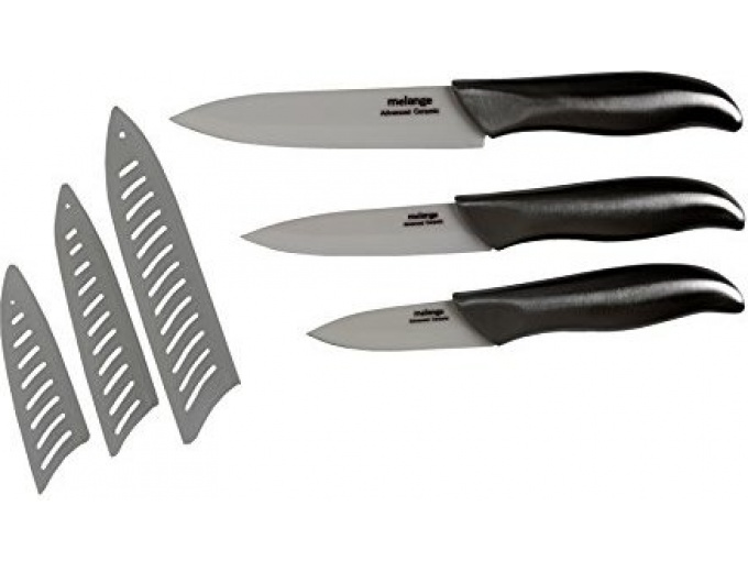 Melange 6-Pc Ceramic Knife Set