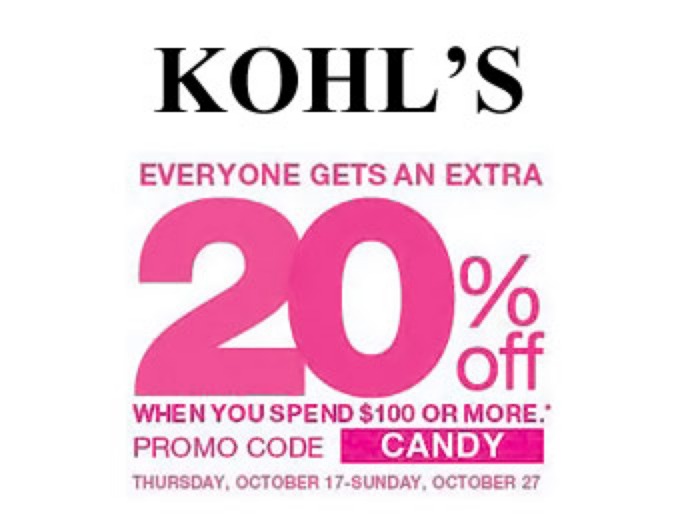 Save 20% off Orders off $100+ at Kohl's