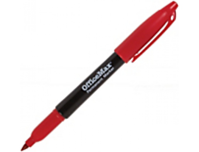 Permanent Red Marker Pens 12 Pack