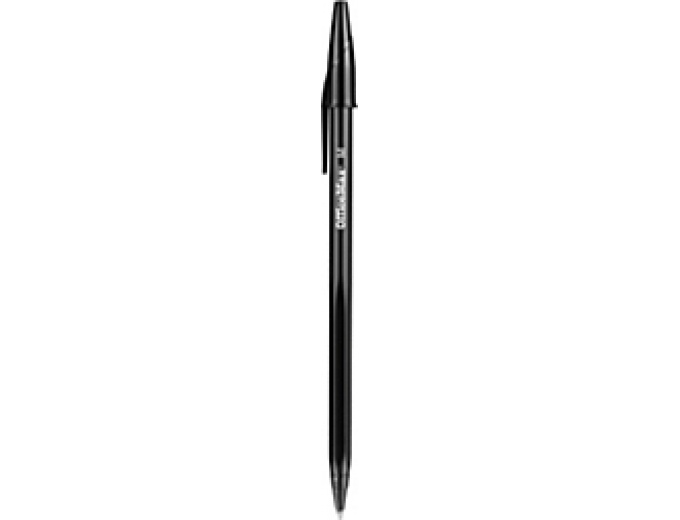 Ballpoint Stick Pens, Medium, Black 60 Pack