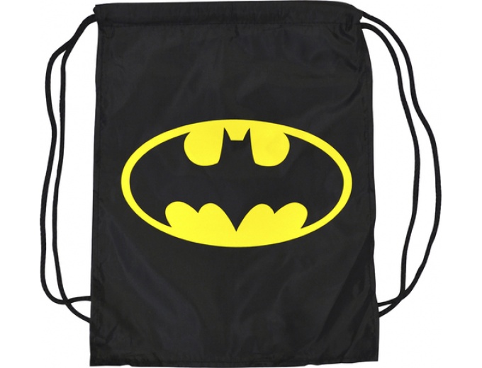 Batman Logo Cinch Bag with Cape