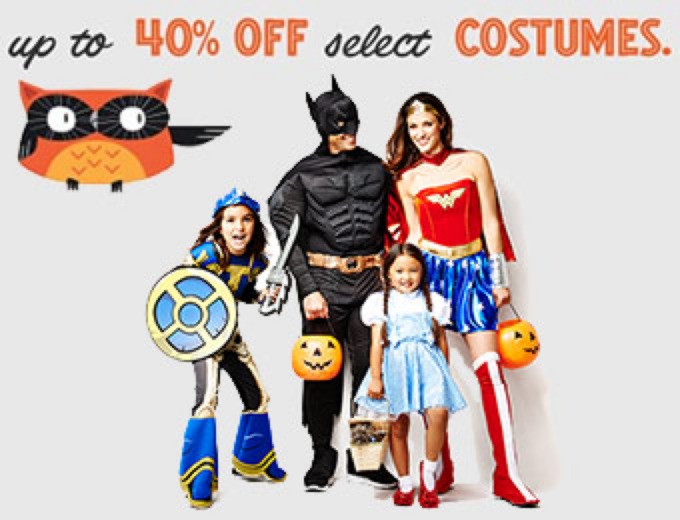 Up to 40% off Halloween Costumes