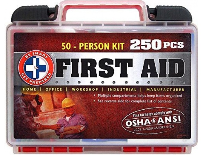 Get Prepared 250 Piece First Aid Kit