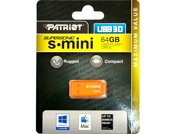Patriot S Mini 64GB USB 3.0 Flash Drive