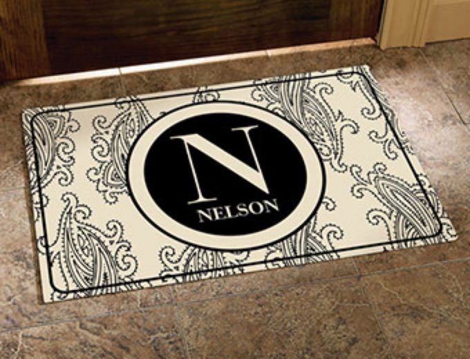 Personalized Initial and Name Doormat