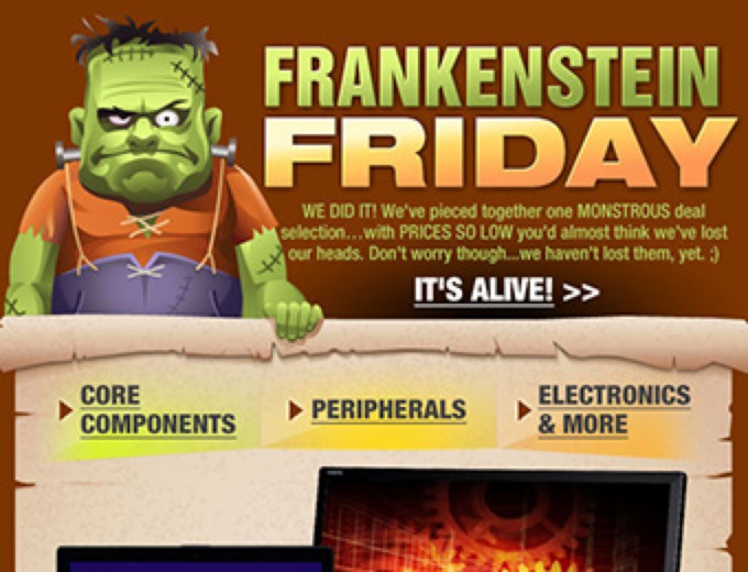 Newegg Frankenstein Friday Sale