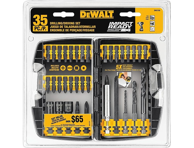DeWalt DW2180 35-Pc Drilling/Fastening Set