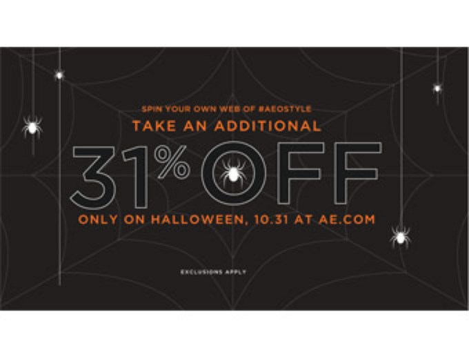 Halloween Sale - Extra 31% off at American Eagle