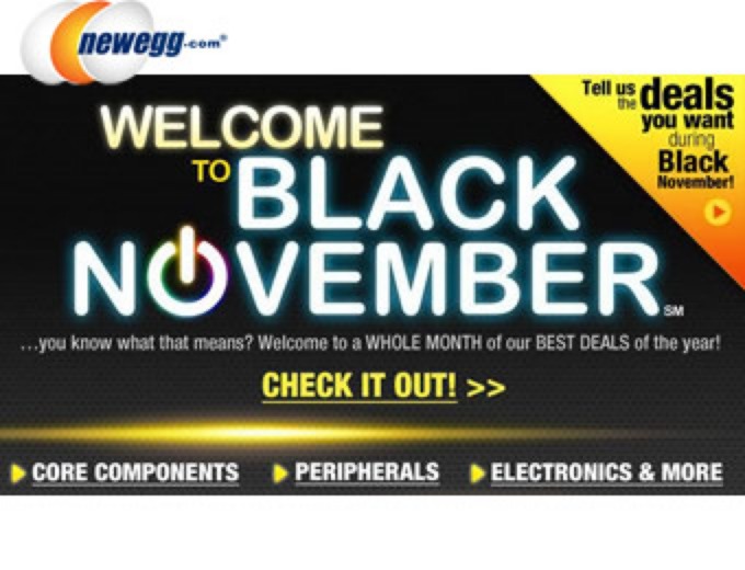 Newegg Black November Deals
