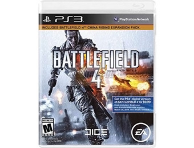 $10 Gift Card w/ Battlefield 4 PS3