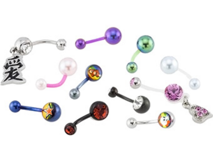 Dazzling Assorted Belly Rings