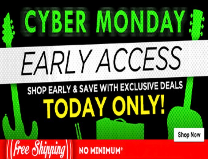 Musicians Friend Cyber Monday Sale Early Access