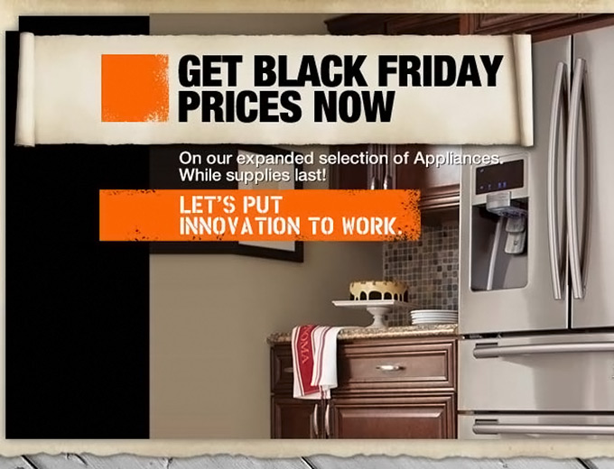 Black Friday Prices Now on Appliances