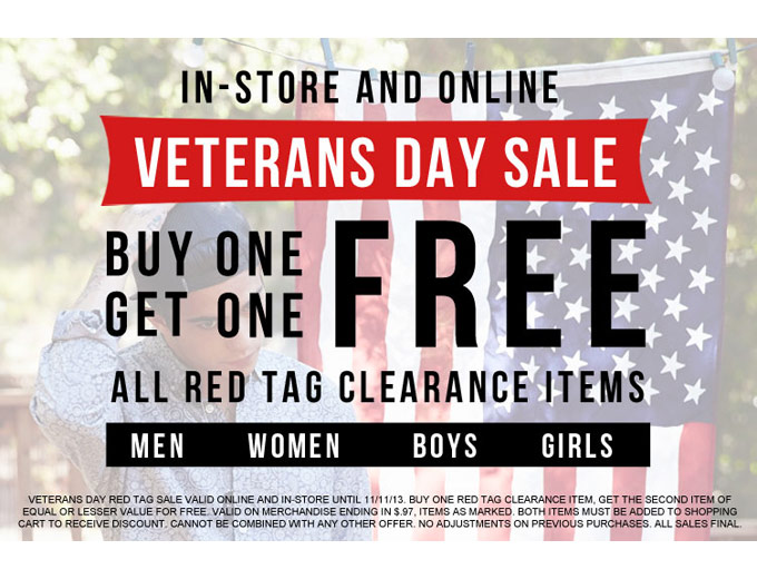 Tilly's Veteran's Day Sale: Buy One, Get One Free