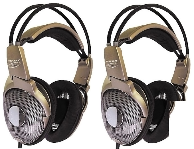 2 Pairs Nady QH560 Deluxe Studio Headphones