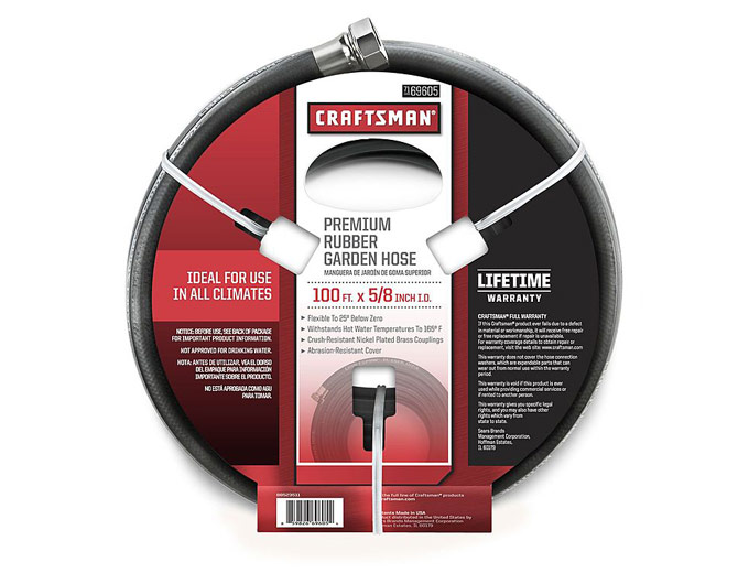Craftsman 5/8in. x 100ft. All Rubber Hose