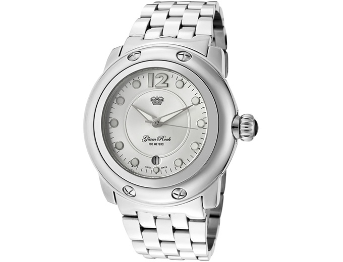 Glam Rock Miami Silver Dial Watch