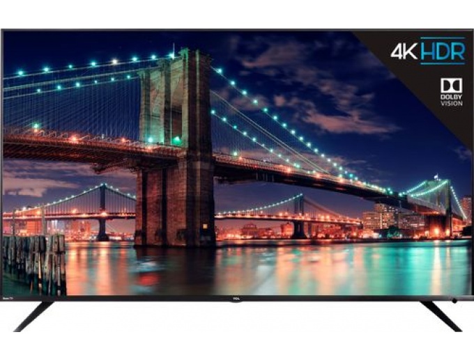 TCL 65" Smart HDR 4K UHD TV w/ Roku TV