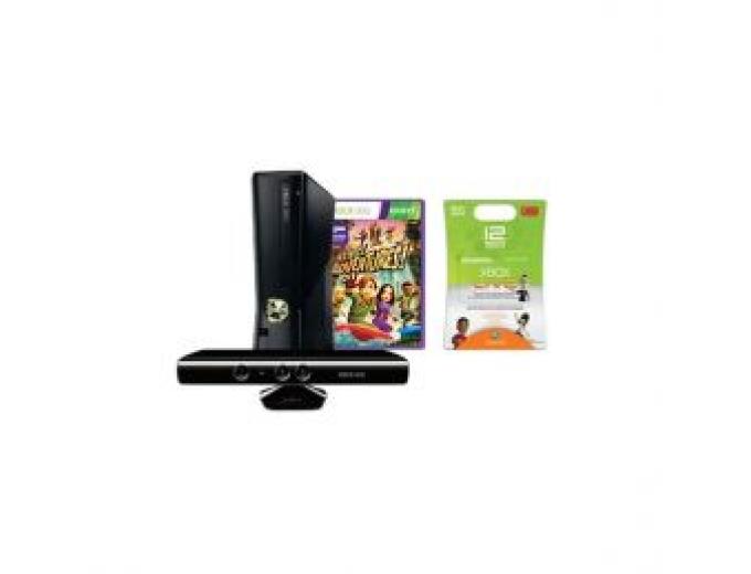 Xbox 360 Console w/ Kinect Sensor + 1-Yr Xbox Live