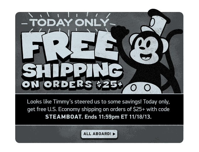 Free Shipping on Orders $25+ at ThinkGeek.com