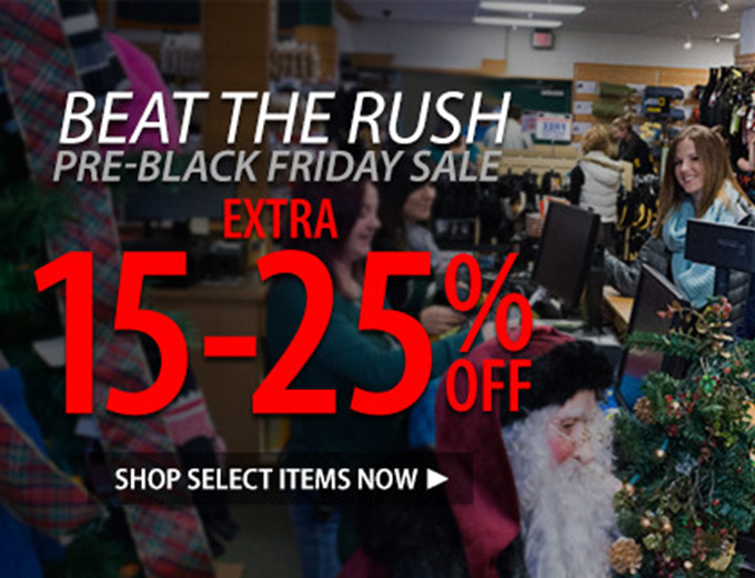 Extra 15-25% Off Pre-Black Friday Sale