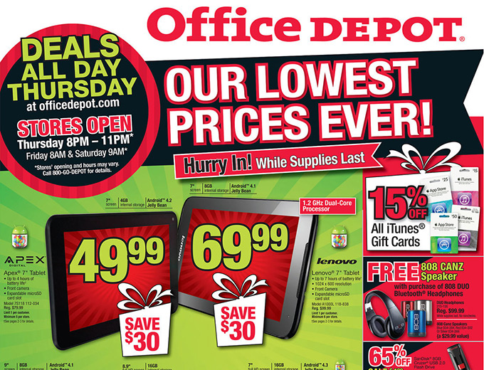 Office Depot Black Friday Sale Ad Preview