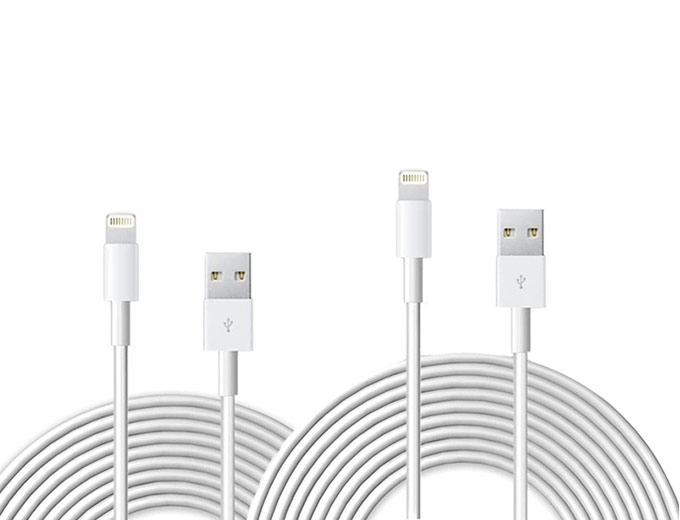2-Pack: 10' iPhone 5 Lightning USB Cable