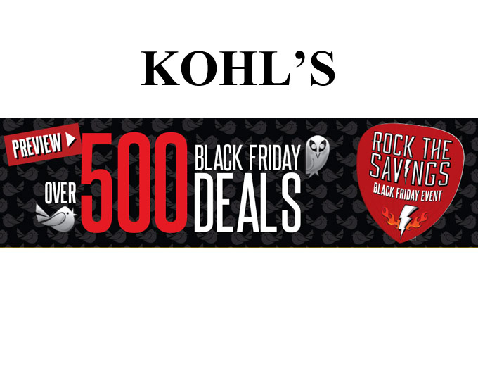 Kohl's Black Friday Preview Event