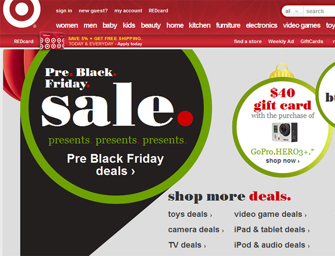 Target Pre Black Friday Sale