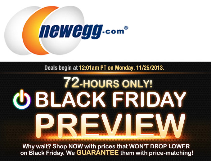 Newegg Black Friday Preview Sale