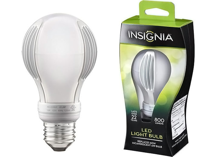 Insignia 800-Lumen Dimmable LED Light Bulb