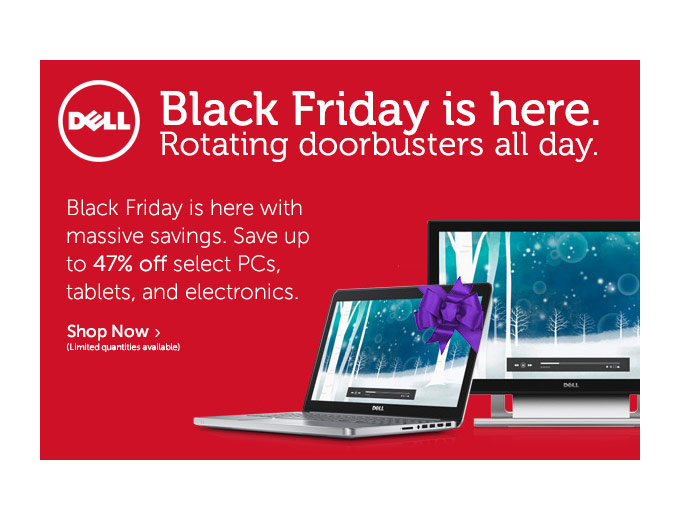 Dell Black Friday Sale - 47% off PCs, & more
