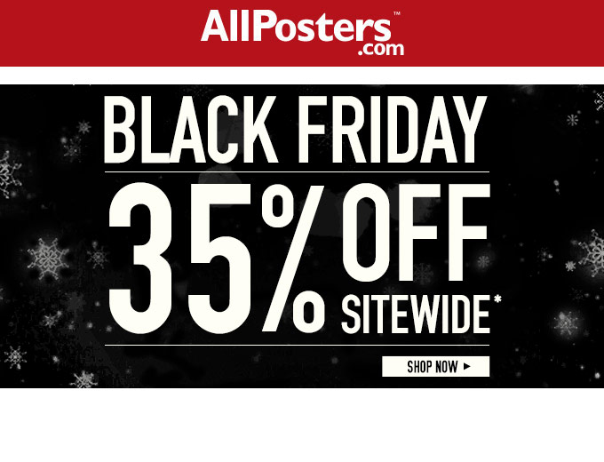 Allposters Black Friday Deal - 35% off Sitewide