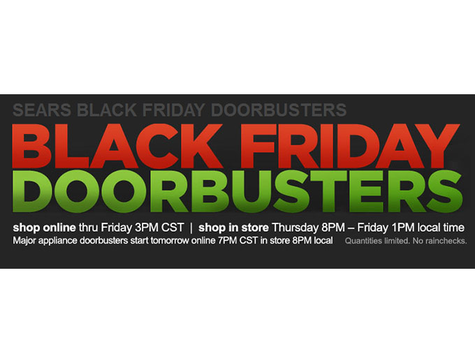 Sears Black Friday Doorbusters