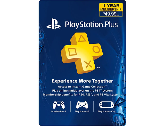 Sony PlayStation Plus 12-Month Subscription Card