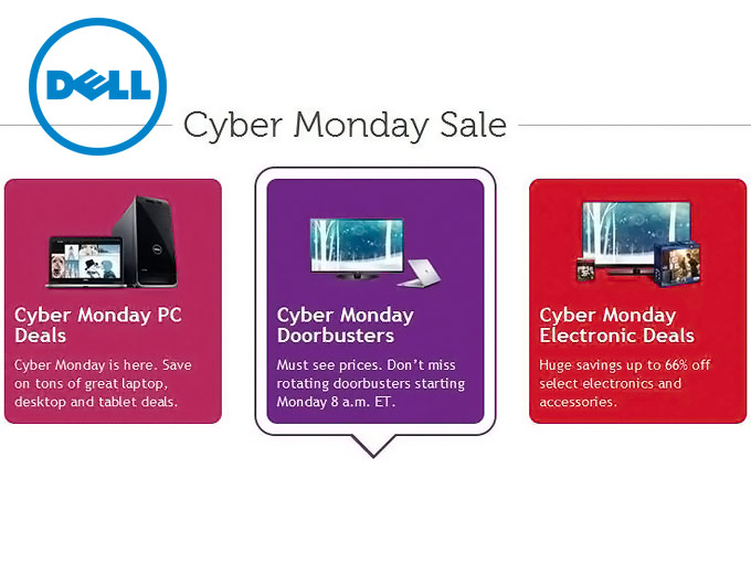 Dell Cyber Monday Sale - Up to 66% off