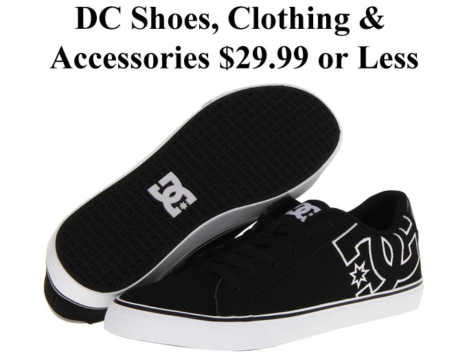DC Shoes, Clothing & Accessories $29.99 or Less