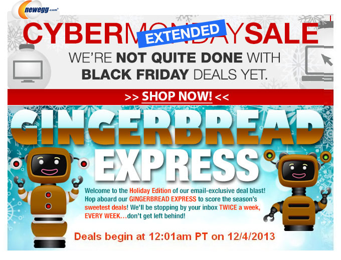 Newegg Cyber Monday Extended Sale