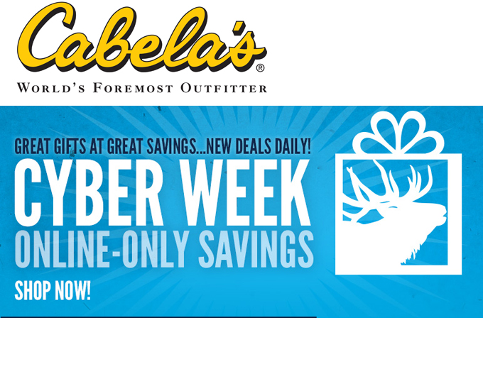 Cabela's Cyber Week Online Savings Event